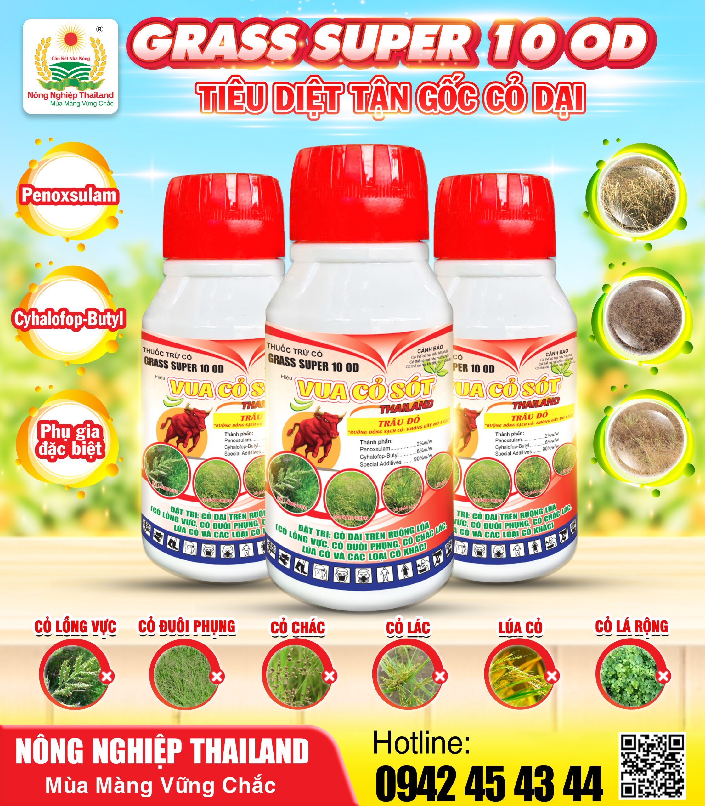 THUỐC TRỪ CỎ GRASS SUPER 10 OD
