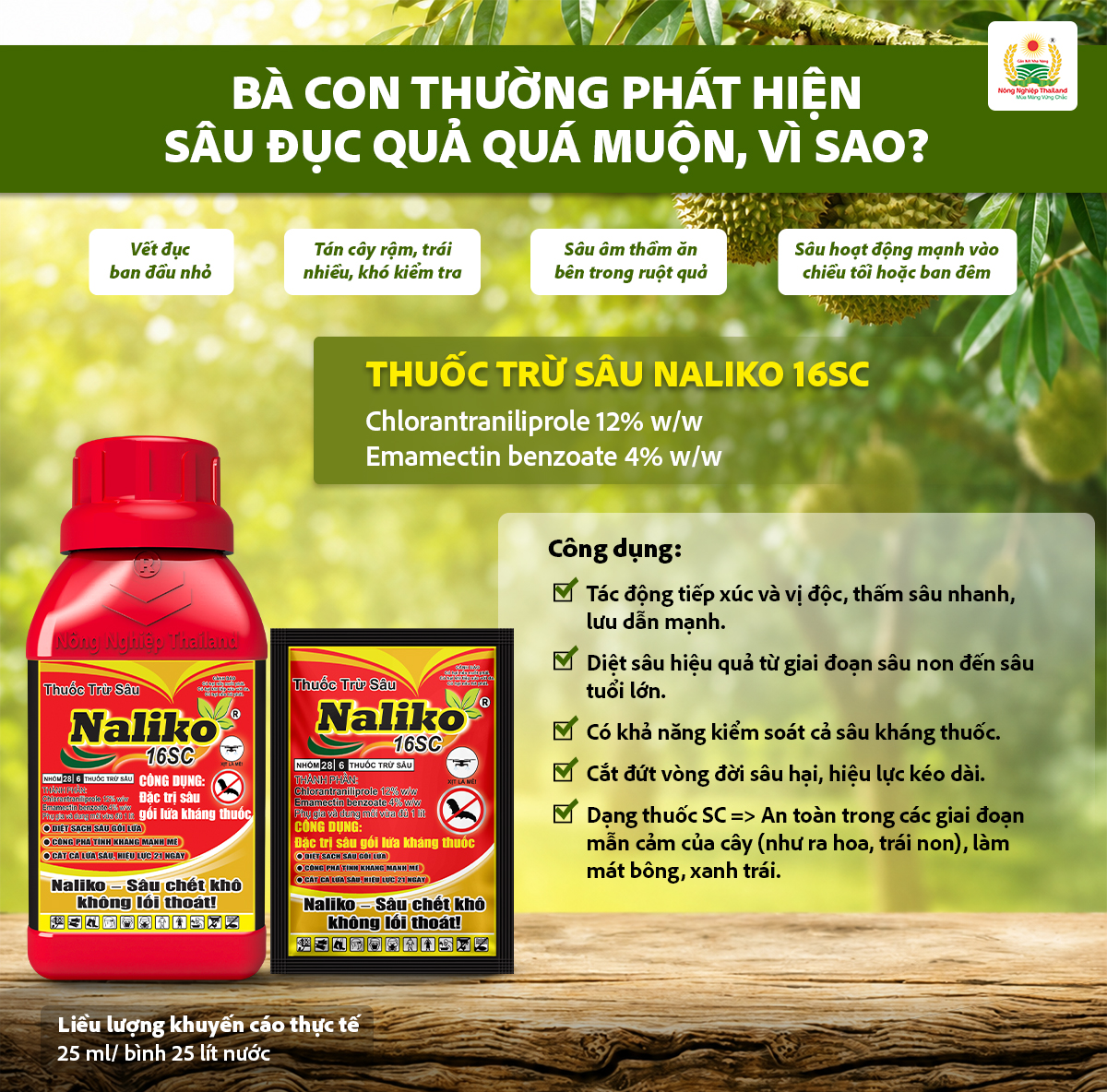 Mua Naliko 16SC Tặng Ngay Trợ Lực Silmaxx: Ưu Đãi Chấn Động Vụ Hè Thu Tại Nông Nghiệp Thailand