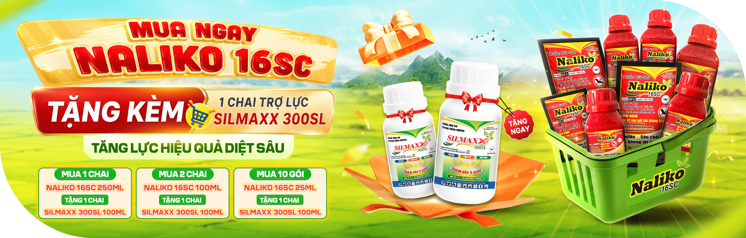 Mua Naliko 16SC Tặng Ngay Trợ Lực Silmaxx: Ưu Đãi Chấn Động Vụ Hè Thu Tại Nông Nghiệp Thailand