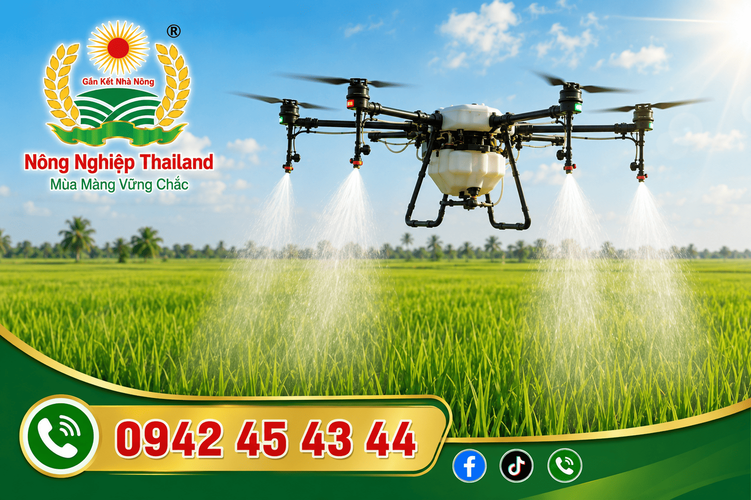 Lựa chọn đúng dạng bào chế giúp hệ thống béc phun của Drone hoạt động trơn tru, phun sương đồng đều